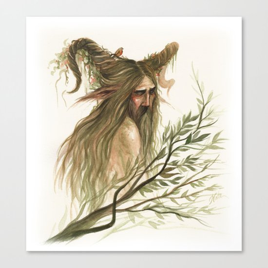 Leshy - woodland spirit Canvas Print