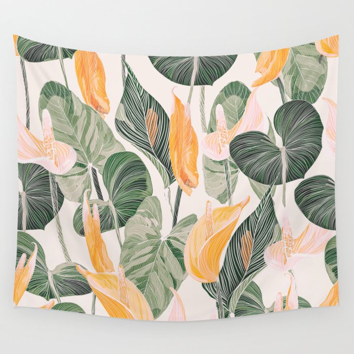 Lush Lily - Autumn Wall Tapestry