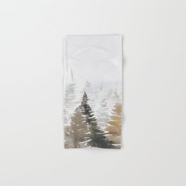 Watercolor Pine Trees 3 Hand & Bath Towel