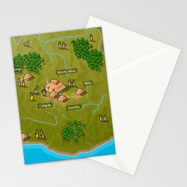Pixel Map of Oaxaca Stationery Cards