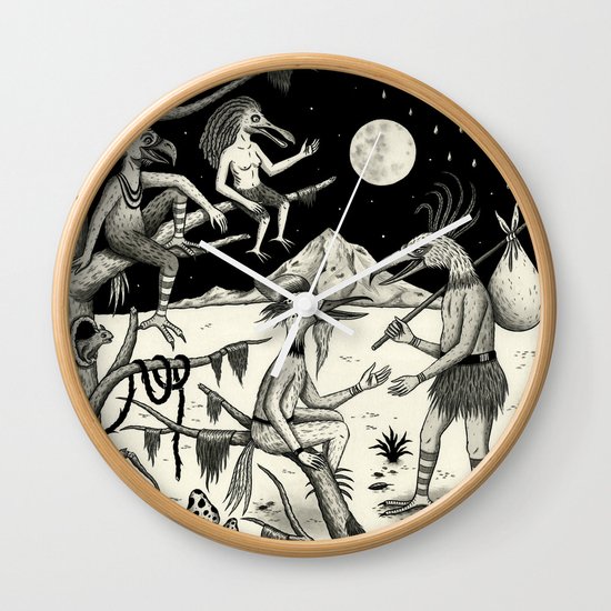 Welcomed Into the Fold By Other Strange Birds Wall Clock