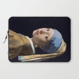 Girl With a Pearl Earring - Vermeer Laptop Sleeve