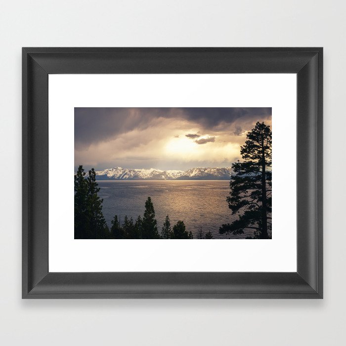 Changing Seasons at Lake Tahoe Framed Art Print