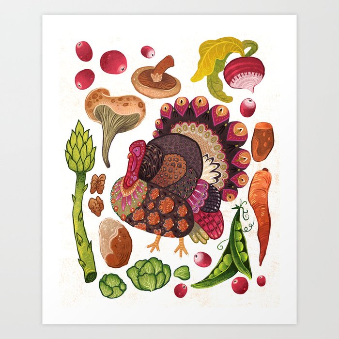 Thanksgiving Dinner Art Print
