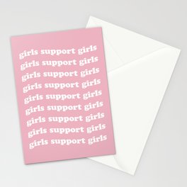 Girls Support Girls Stationery Card