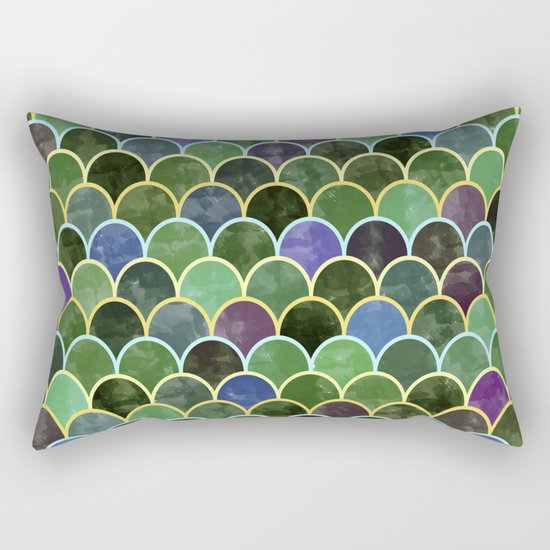 Watercolor Lovely Pattern VVII Rectangular Pillow