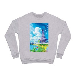Bali Island Landmark Temple Anime Style Crewneck Sweatshirt