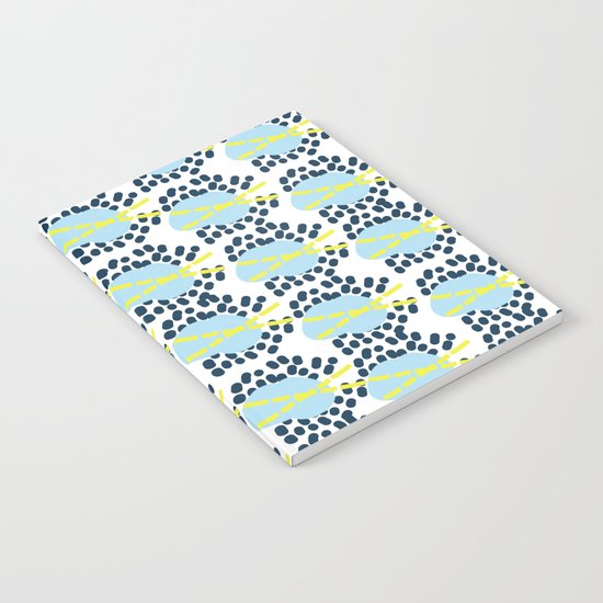 Leila - Abstract pattern, textile design Notebook