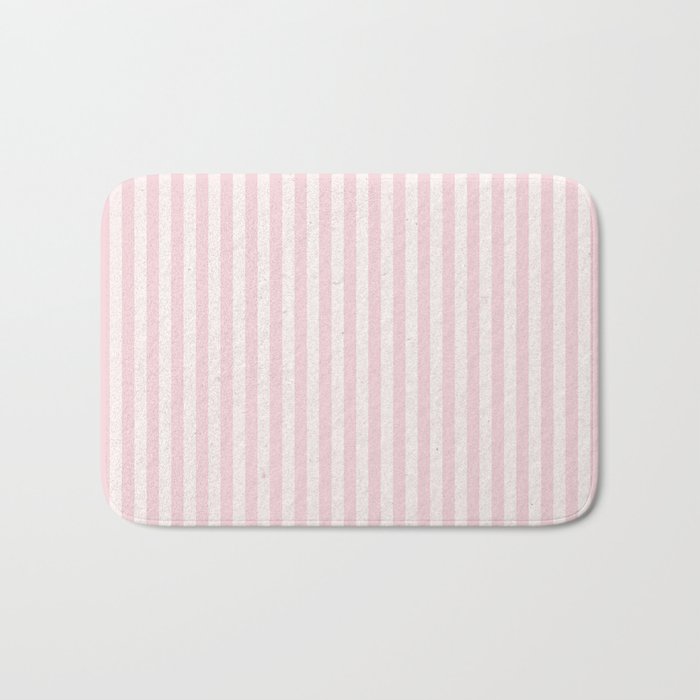 Pink Stripes Bath Mat