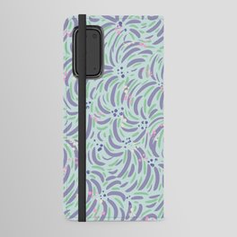 Powerful and floral pattern mint Android Wallet Case