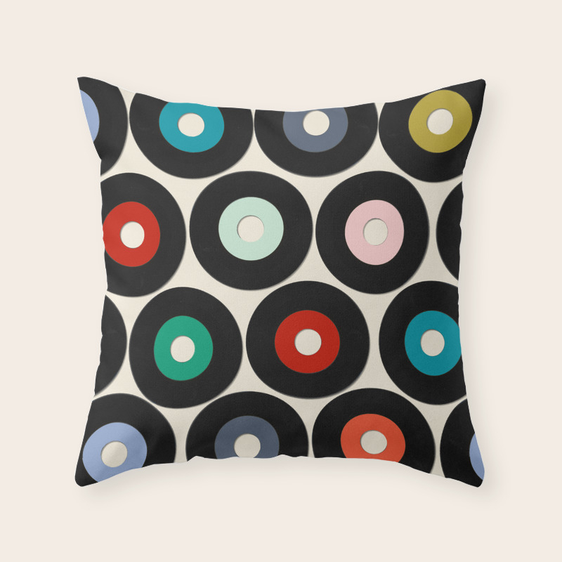 Vinyl throw pillows Clearance
