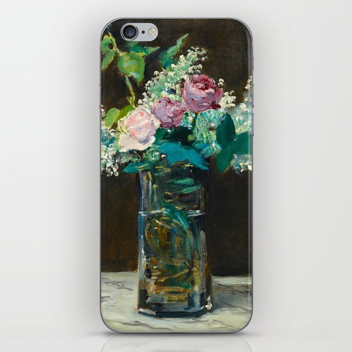 Vase of White Lilacs and Roses, 1883 by Edouard Manet iPhone Skin