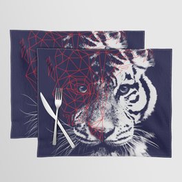 Low Poly Tiger Face Placemat