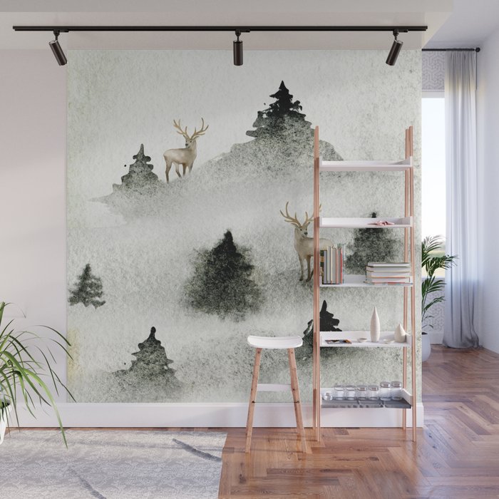 Winter Wonderland 6 Wall Mural by julianarw | Society6