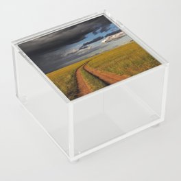 South Africa Photography - Desolate Road Going Through A Savannah Acrylic Box