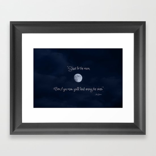 Shoot for the Moon Framed Art Print