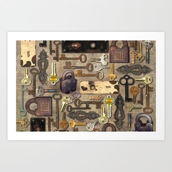 Lock Art Print
