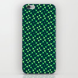 Fluorescent Green Lights Seemless Pattern Design iPhone Skin