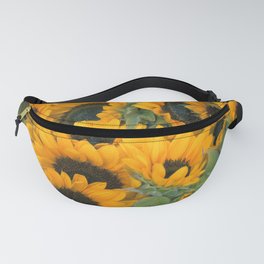 Bright Yellow Summer Sunflower Garden Fanny Pack