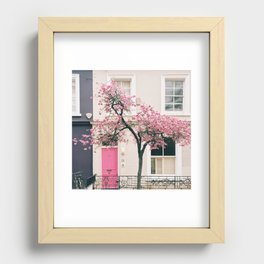 British Blossoms, London Recessed Framed Print