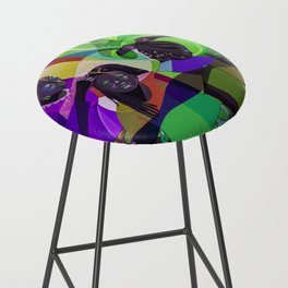 The hairdressers No. 2, African American masterpiece portrait painting Bar Stool