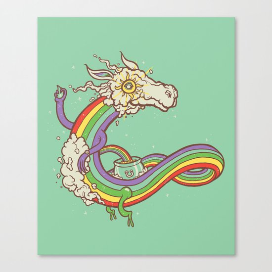 At the end of a rainbow Canvas Print