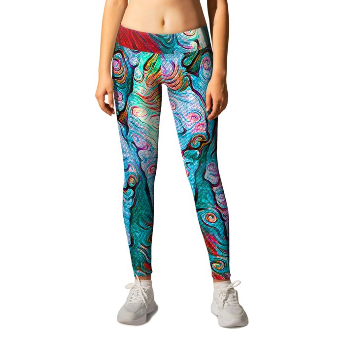 Horse Heads Abstract Treat Leggings