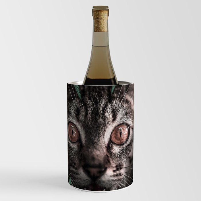 Hiding Kitty Cute Cat Bengal Wine Chiller