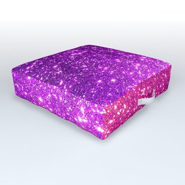 Purple And Pink Glitter Trendy Collection Outdoor Floor Cushion