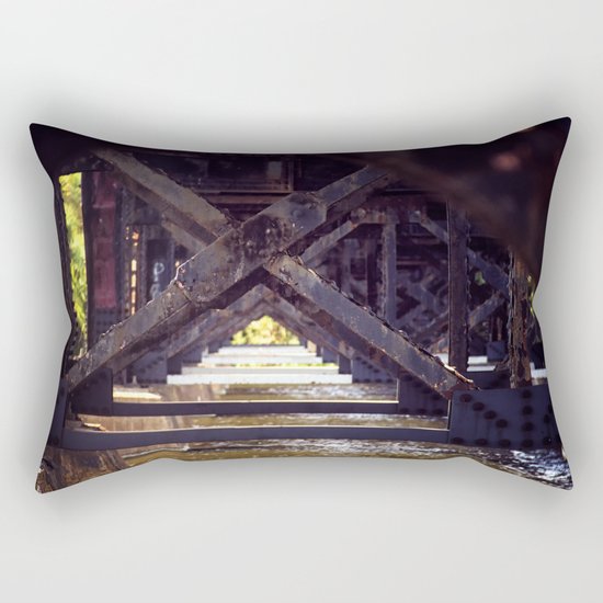 Rusty Bridge Rectangular Pillow