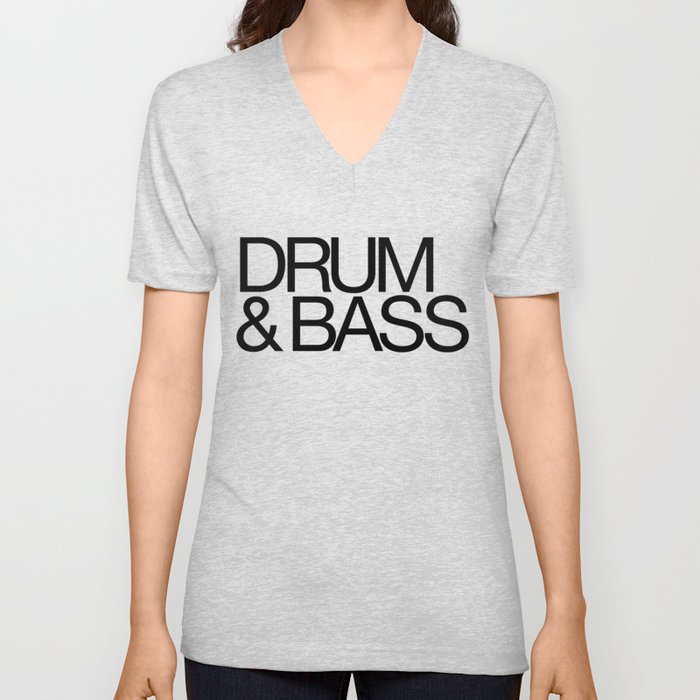 Drum & Bass V Neck T Shirt