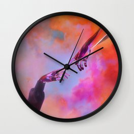 La Création d'Adam - Dorian Legret x AEFORIA Wall Clock
