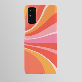 Sunshine Swirl – Pink & Peach Palette Android Case