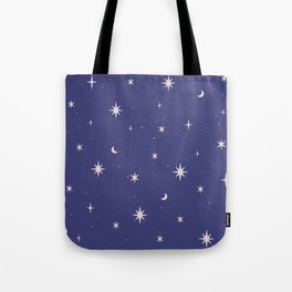 Starry night dark blue Tote Bag