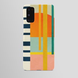 trees with tropical sun Android Case