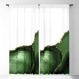 Beautiful Green Agate Pattern Design Blackout Curtain