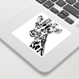 Giraffe digital pattern, Digital pattern, Vector pattern, Custom portrait Sticker
