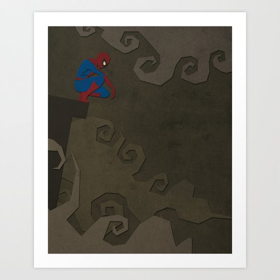 Paper Heroes - Spiderman Art Print