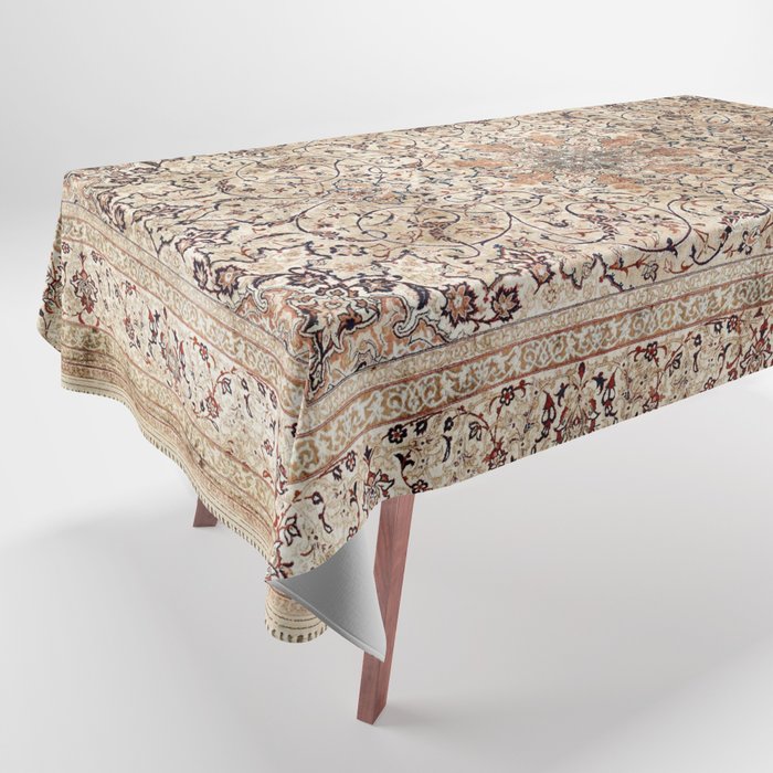Silk Esfahan Persian Carpet Print Tablecloth by Vicky BragoMitchell® Society6