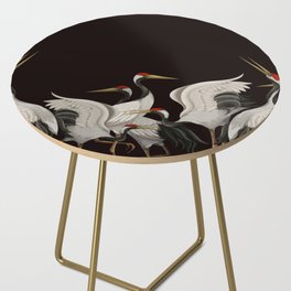 Japanese Heron Landscape Side Table