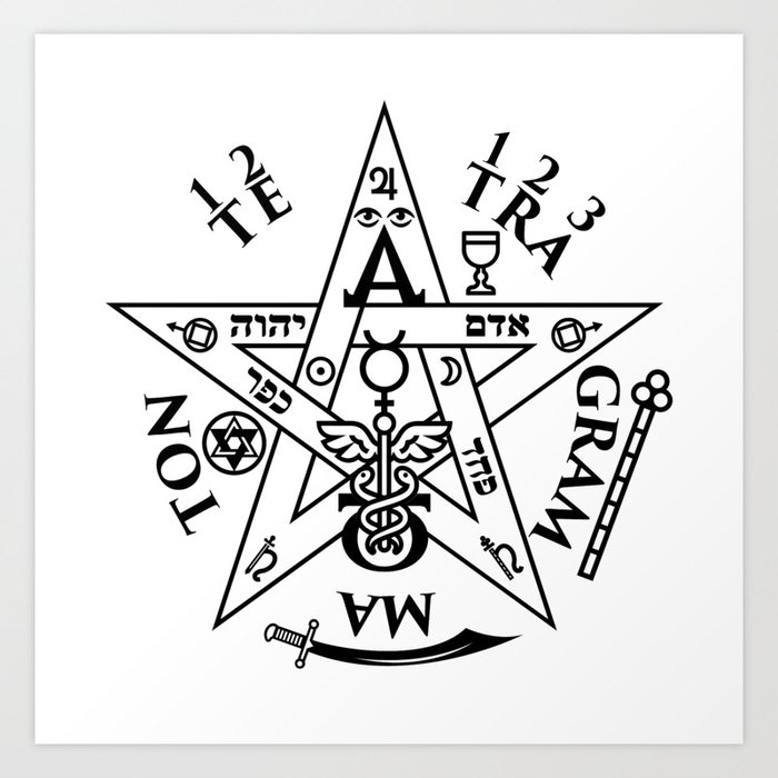 Occult Tetragrammaton Sigil Art Print