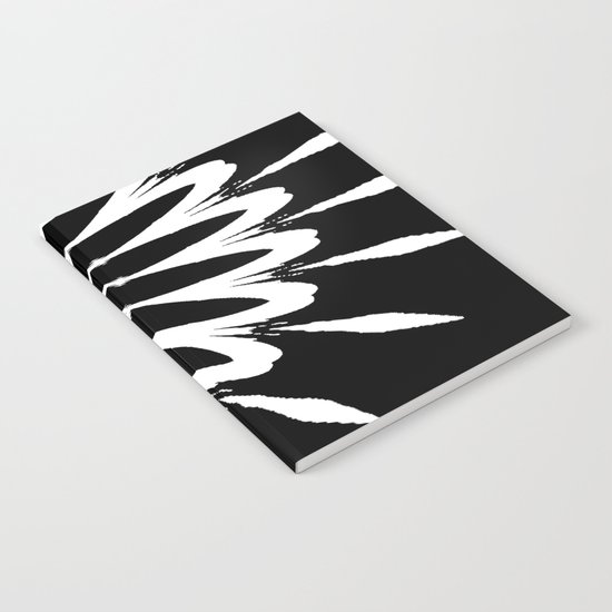 The Modern Flower Black & White Notebook