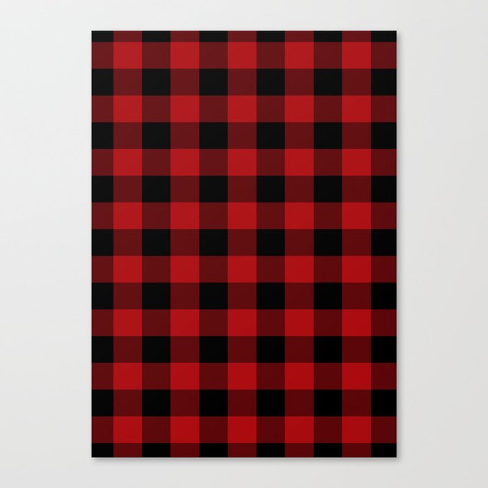 Red & Black Buffalo Plaid Leinwanddruck Red & Black Buffalo Plaid Leinwanddruck