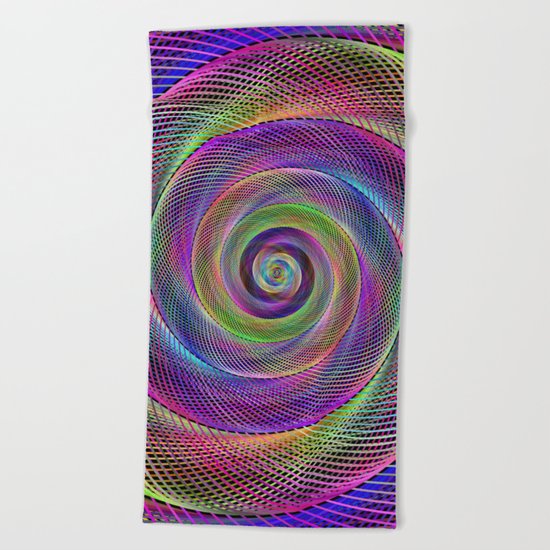 Spiral magic Beach Towel