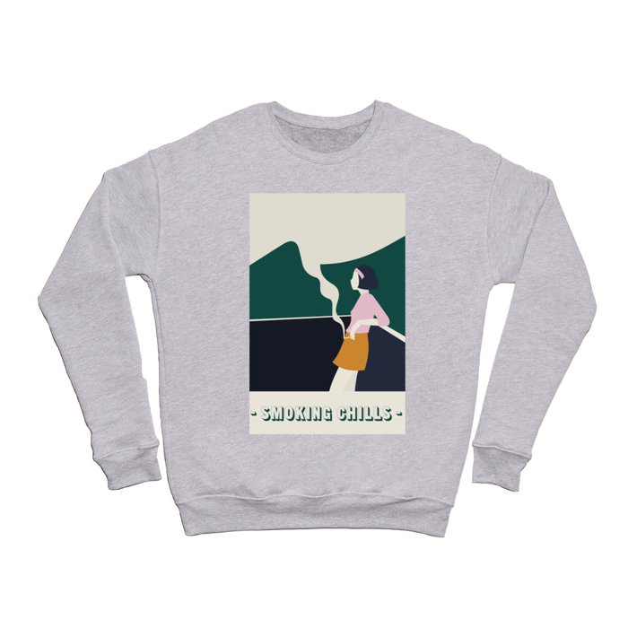 Smoking chills Crewneck Sweatshirt