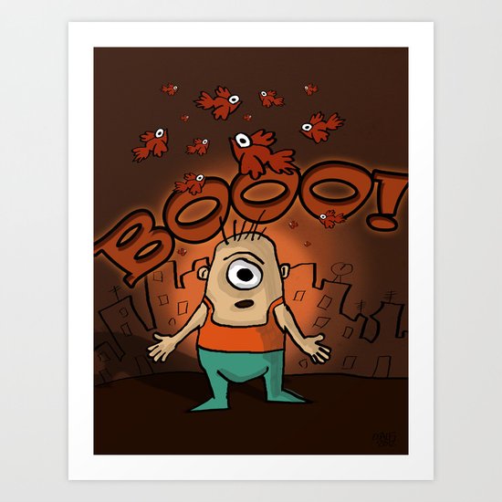 BOOO! Art Print