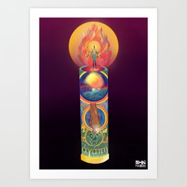 Advent: Candle of Love  Art Print