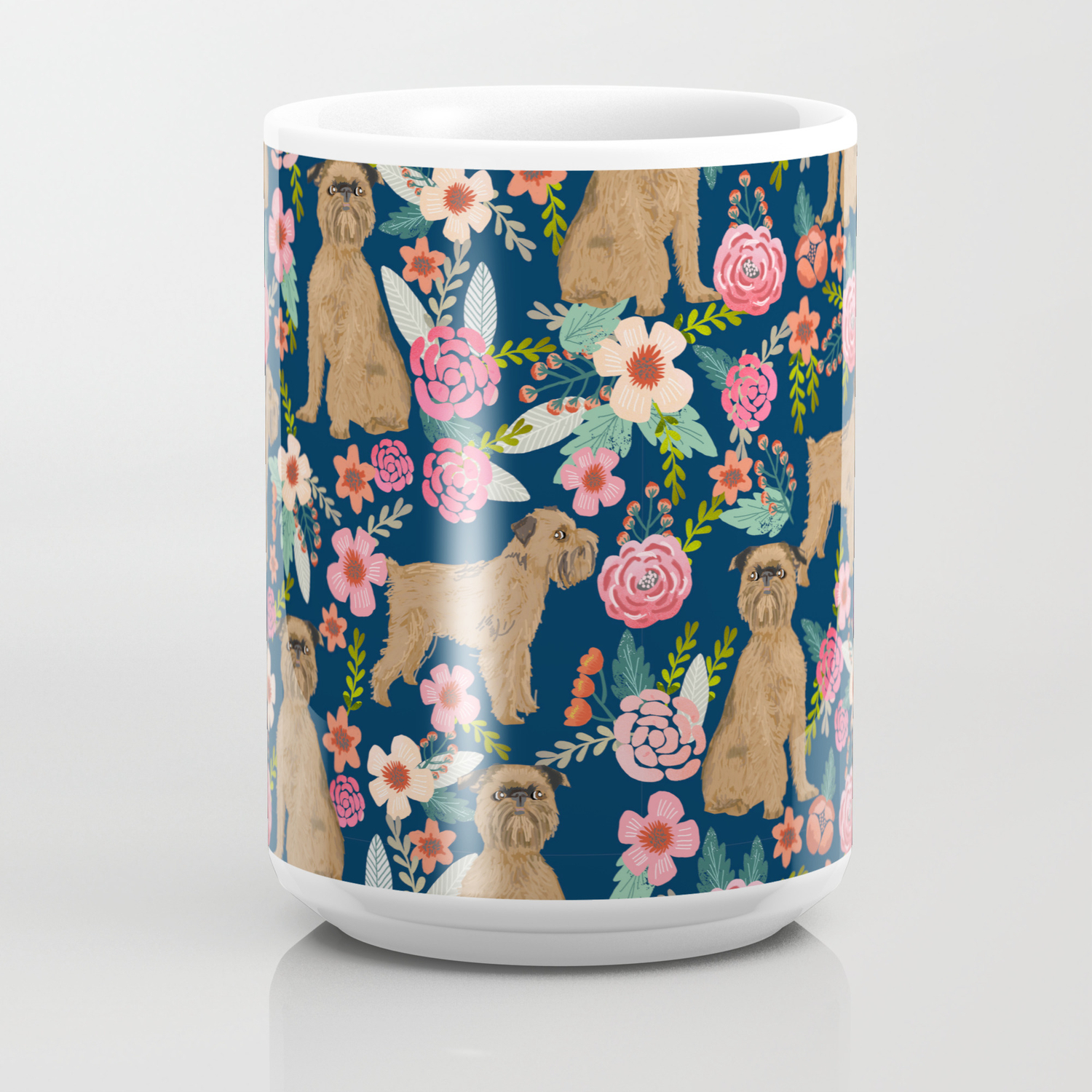 Mug With Different Dog Breed Pattern