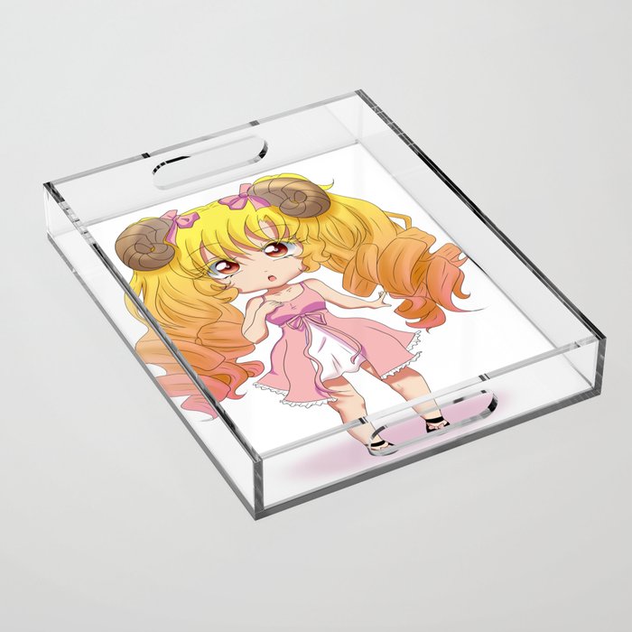 Cotton Candy Princess Acrylic Tray