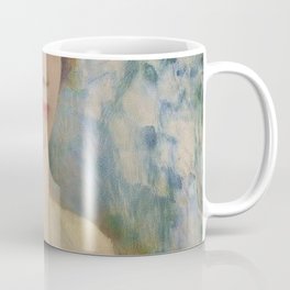 Sideways glance in the shower with clothes Mug